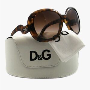 D&G Vintage Tortoise Shell Women’s Sunglasses Dolce Gabanna